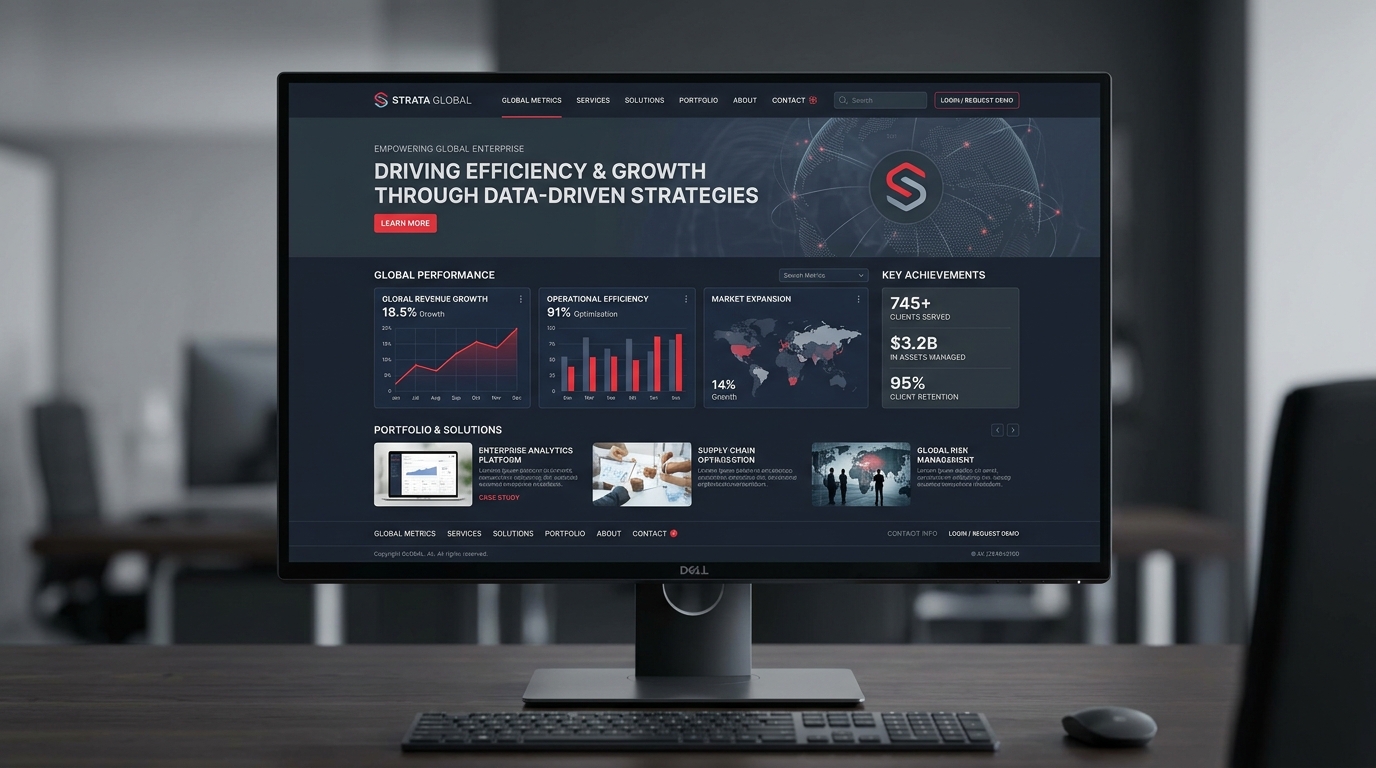 Corporate Website Design Architecture Preview
