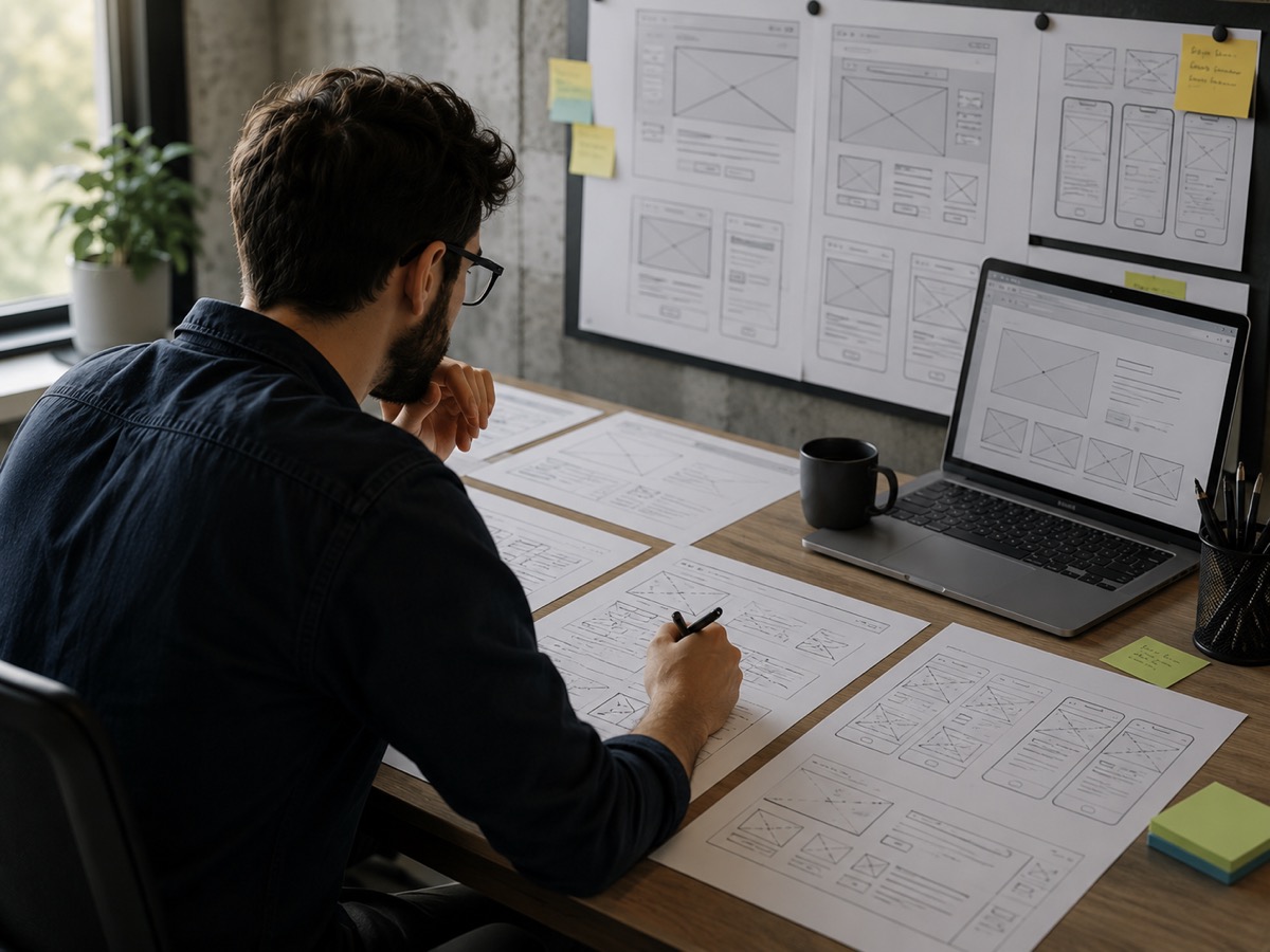 Custom Bespoke UX UI Wireframe Design