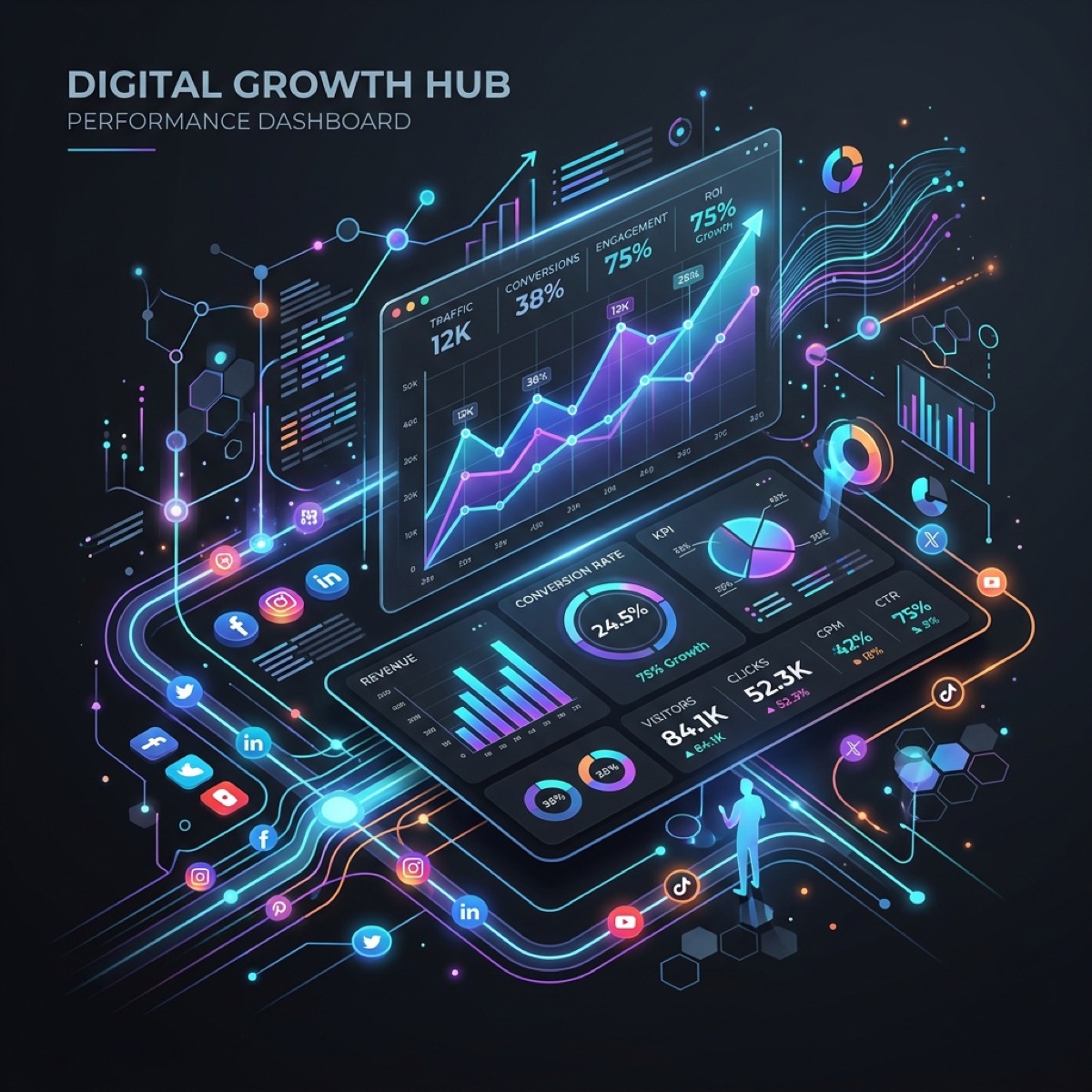 360-Degree Omni-Channel Digital Growth Dashboard