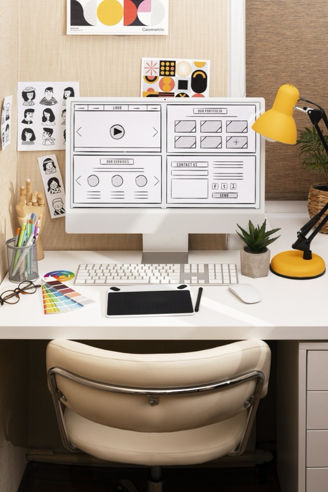 Custom UI UX Website Design Concept Artboard and Workspace